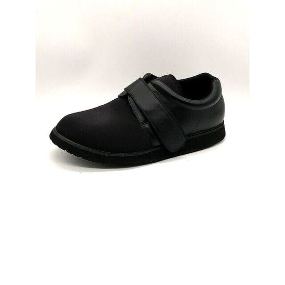 Propet Sneakers Mens PedWalker 3 Black 14 Athletic Walking Shoes‎ Leather MPED3 - Picture 1 of 10